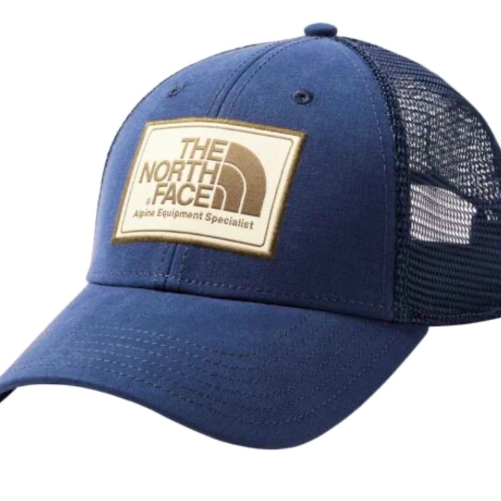THE NORTH FACE Mens Mudder Classic Trucker Hat Cap Navy Blue One Size Mesh